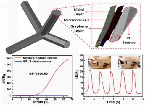 Flexible Strain Sensor Material for Real-time Monitoring Human Behavior